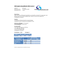 VDB S-CuSn6 Kupfer MIG Schweißdraht 2.1022