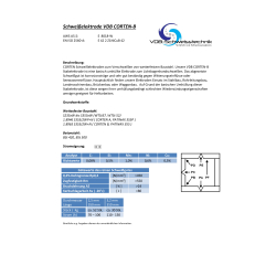 VDB COR-TEN A/B Schweißelektroden - Basisch 3,2 x 350 mm - 1,0 Kg