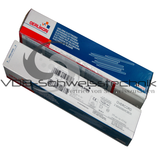 Original Oerlikon Overcord Schweißelektroden 2,5 x 350 mm - 244 Stk - 4,5 Kg